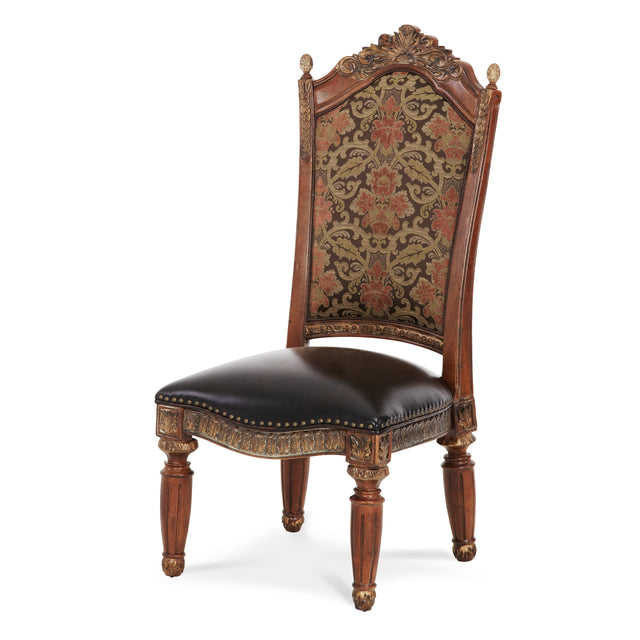 Villa Valencia Classic Chestnut Side Chair (Set of 2) - Ornate Home