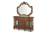 Villa Valencia Classic Chestnut Sideboard with Mirror - Ornate Home