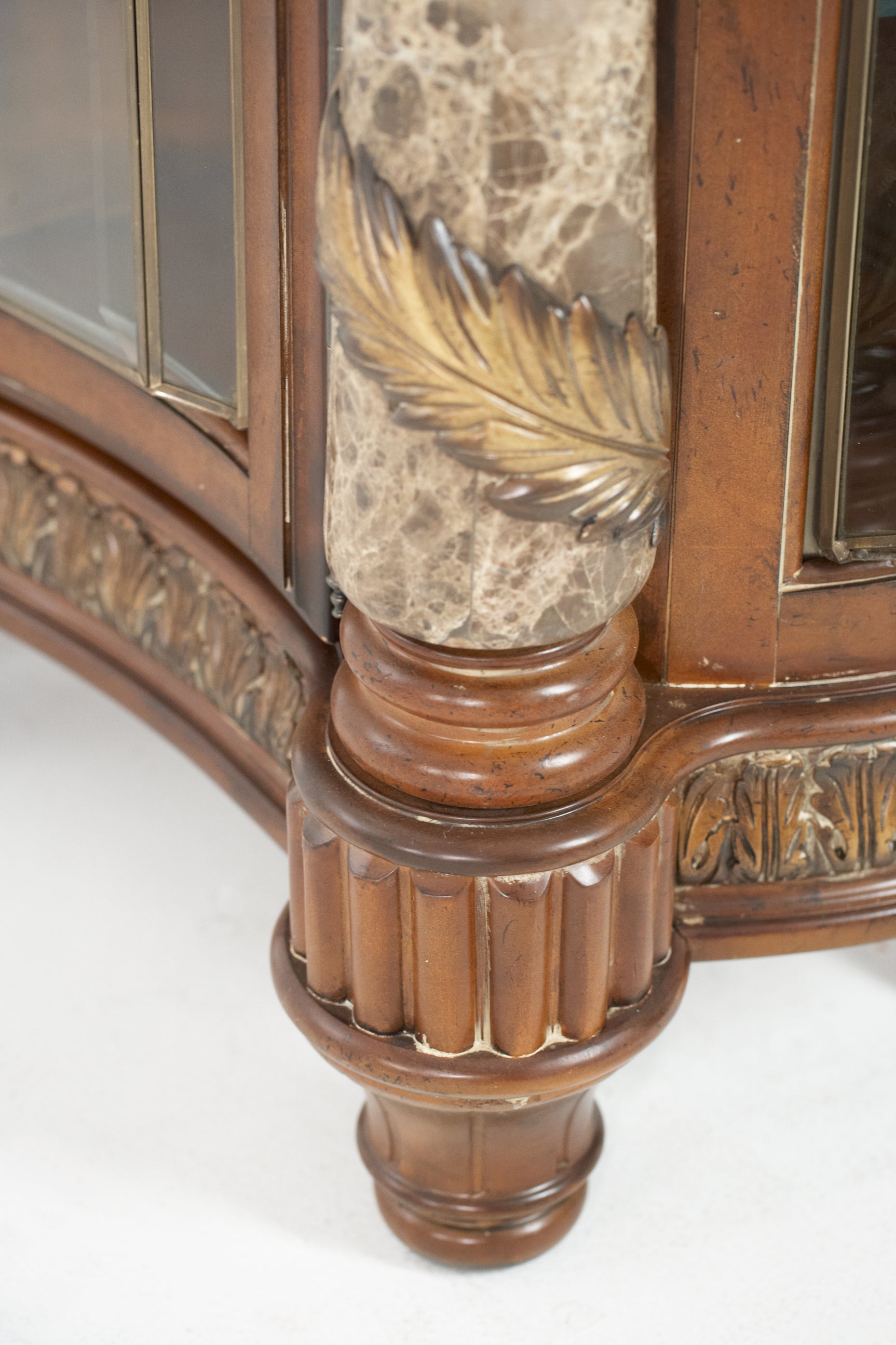Villa Valencia Classic Chestnut Sideboard with Mirror - Ornate Home
