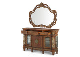 Villa Valencia Classic Chestnut Sideboard with Mirror - Ornate Home