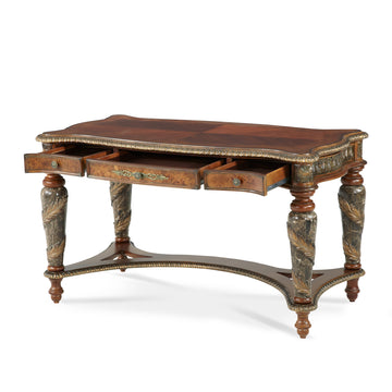 Villa Valencia Classic Chestnut Writing Desk - Ornate Home