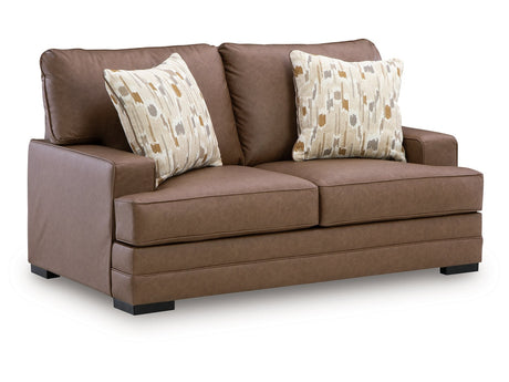 VillaCourt Caramel Loveseat - Ornate Home