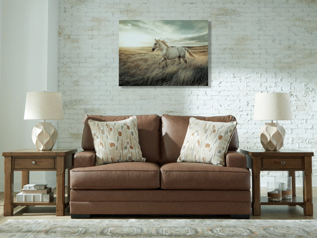 VillaCourt Caramel Loveseat - Ornate Home