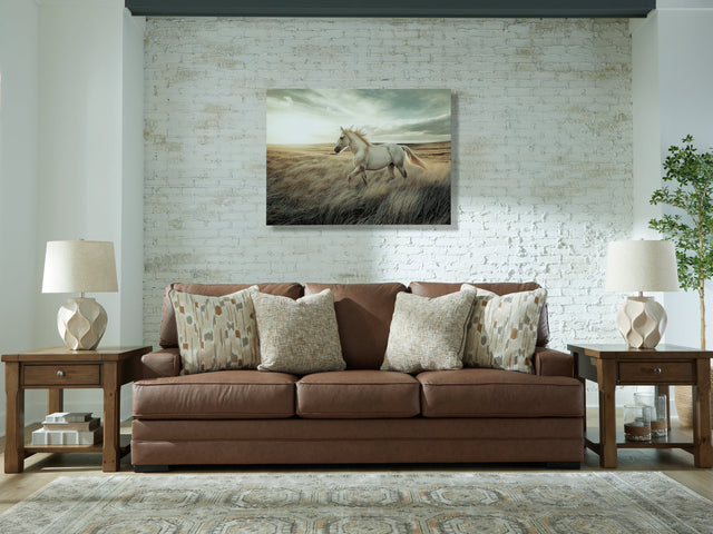 VillaCourt Caramel Sofa (Online Special Price) - Ornate Home