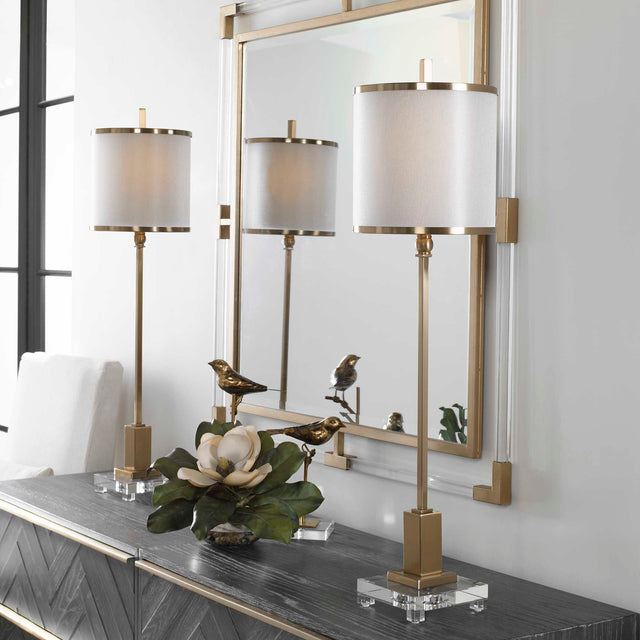 Villena Brass Buffet Lamp - Ornate Home