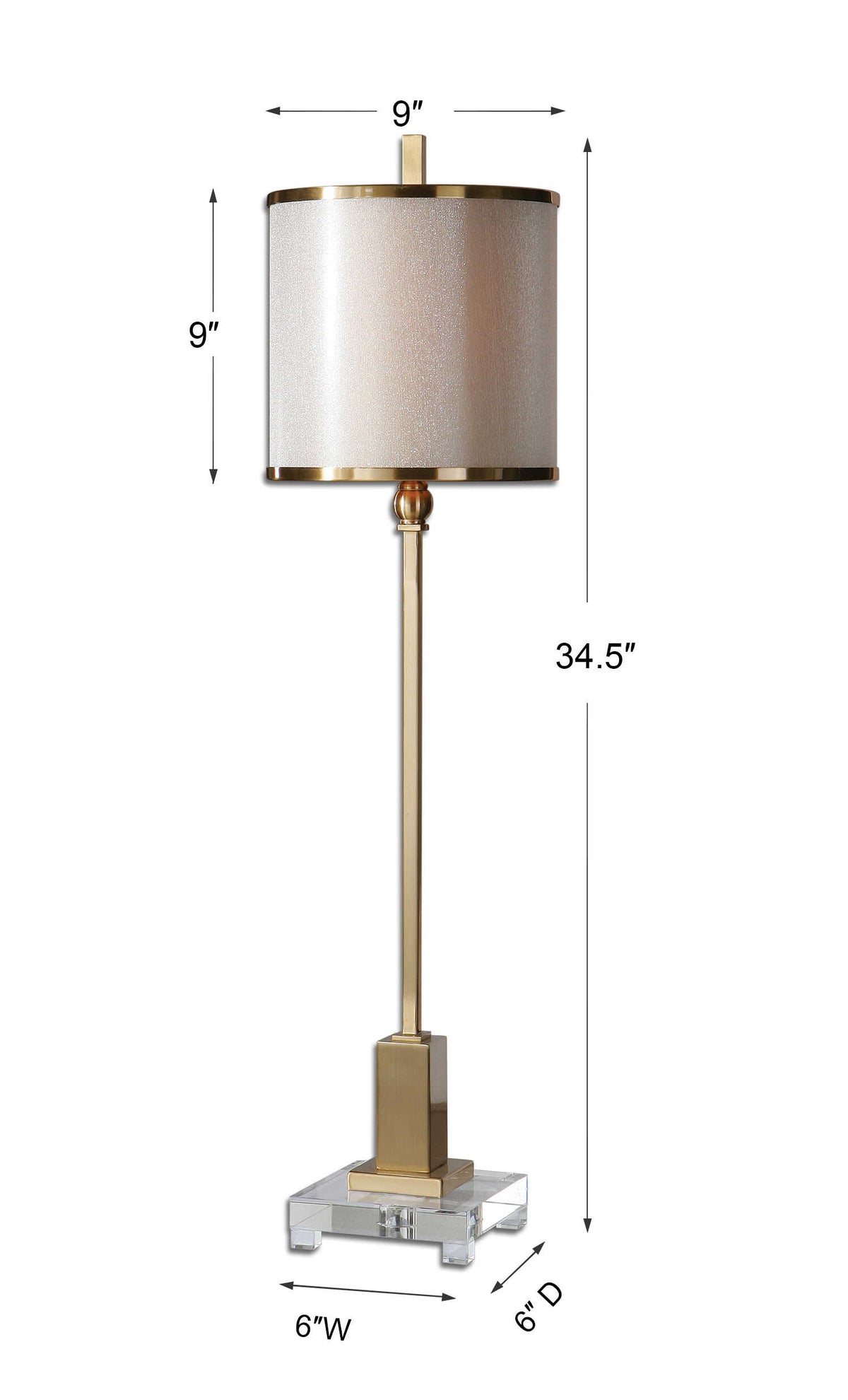 Villena Brass Buffet Lamp - Ornate Home