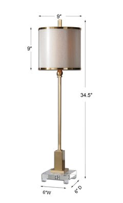 Villena Brass Buffet Lamp - Ornate Home