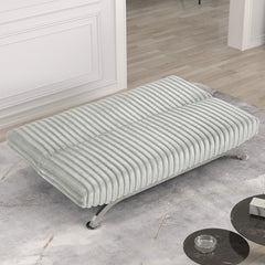 Villeneuve Light Gray Futon Sofa Bed - Ornate Home