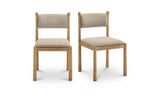 Villetta Brown Gingham Dining Chair (Set of 2) - Ornate Home