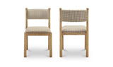Villetta Brown Gingham Dining Chair (Set of 2) - Ornate Home