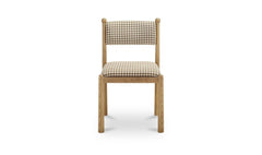 Villetta Brown Gingham Dining Chair (Set of 2) - Ornate Home