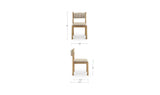 Villetta Brown Gingham Dining Chair (Set of 2) - Ornate Home