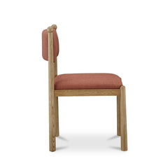 Villetta Deep Pink/Oak Stained Dining Chair (Set of 2) - Ornate Home