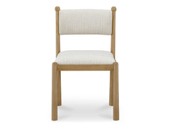 Villetta Stripe/Oak Stained Dining Chair (Set of 2) - Ornate Home