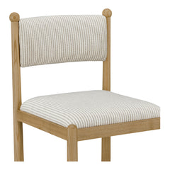 Villetta Stripe/Oak Stained Dining Chair (Set of 2) - Ornate Home