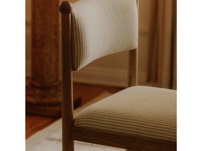 Villetta Stripe/Oak Stained Dining Chair (Set of 2) - Ornate Home