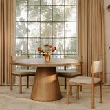 Villetta Stripe/Oak Stained Dining Chair (Set of 2) - Ornate Home