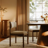 Villetta Stripe/Oak Stained Dining Chair (Set of 2) - Ornate Home