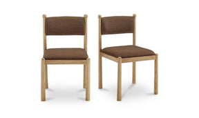 Villetta Warm Brown Dining Chair (Set of 2) - Ornate Home