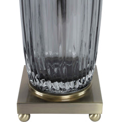 Vilminore Gray Glass Table Lamp - Ornate Home