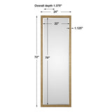 Vilmos Metallic Gold Mirror - Ornate Home
