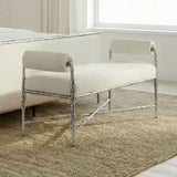 Vilna Gunmetal Bench - Ornate Home