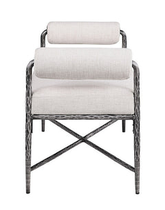 Vilna Gunmetal Bench - Ornate Home