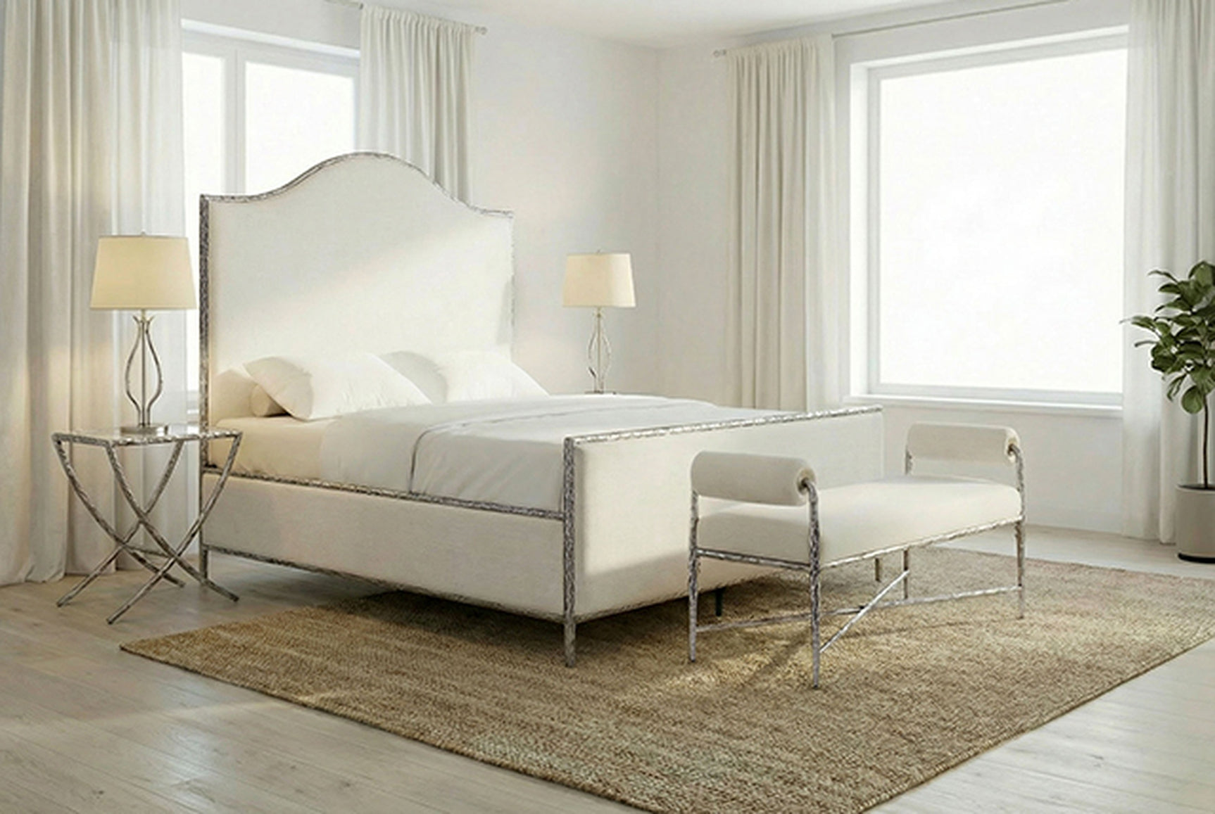 Vilna Gunmetal Full Bed - Ornate Home