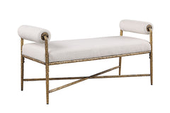 Vilna Matte Gold Bench - Ornate Home