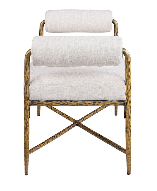 Vilna Matte Gold Bench - Ornate Home