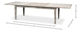 Vince Grey Dining Table - Ornate Home