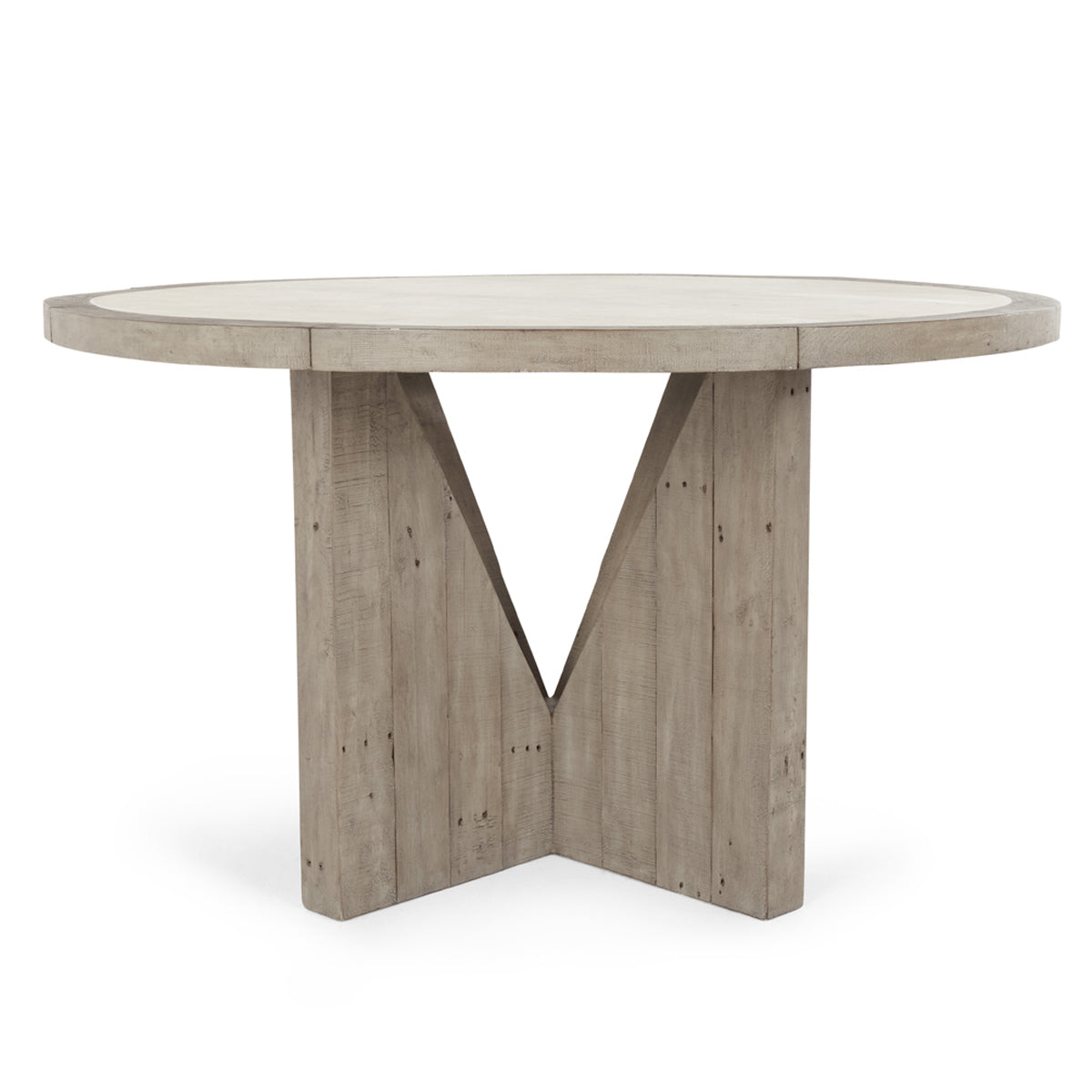 Vincent Distressed Gray Dining Table - Ornate Home