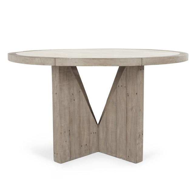Vincent Distressed Gray Dining Table - Ornate Home
