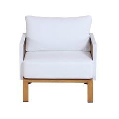Vine 4-Piece Patio Conversation Set in Cream - Ornate Home