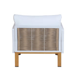 Vine 4-Piece Patio Conversation Set in Cream - Ornate Home