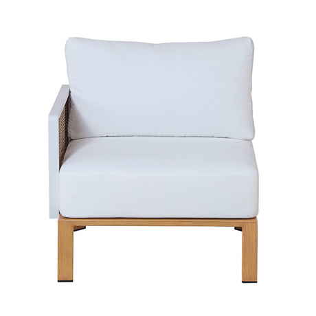 Vine 4-Piece Patio Conversation Set in Cream - Ornate Home