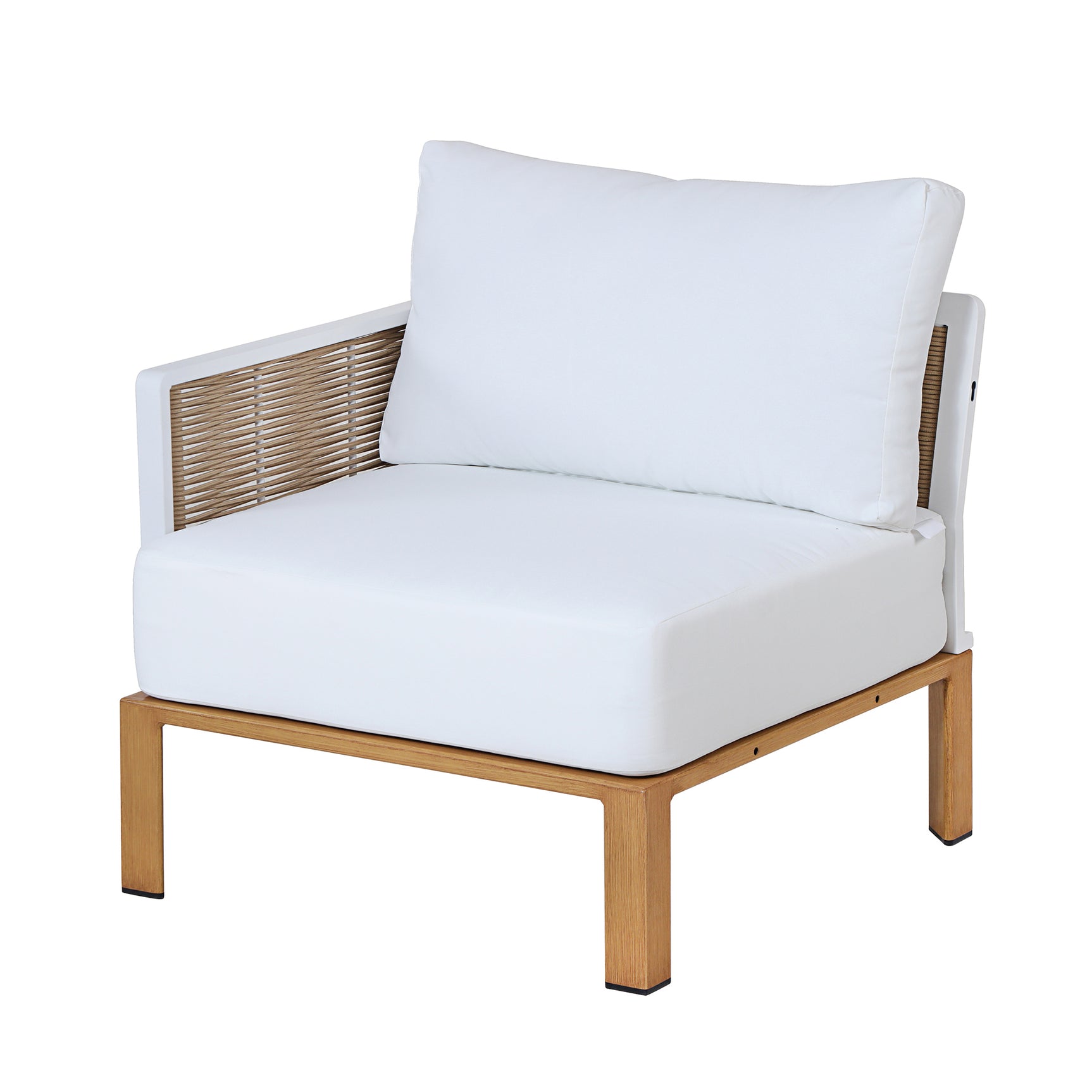 Vine 4-Piece Patio Conversation Set in Cream - Ornate Home