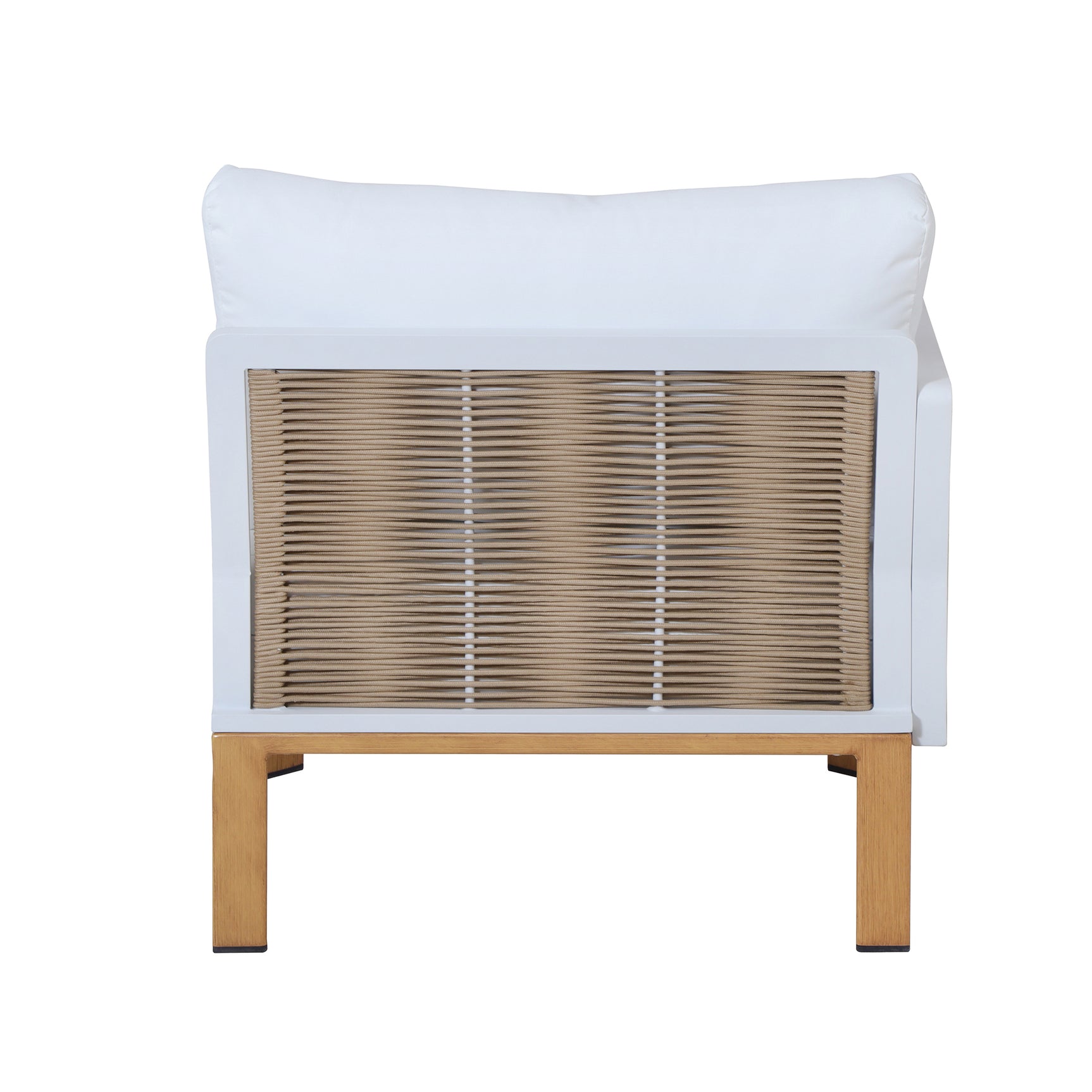 Vine 4-Piece Patio Conversation Set in Cream - Ornate Home