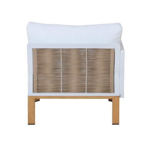 Vine 4-Piece Patio Conversation Set in Cream - Ornate Home