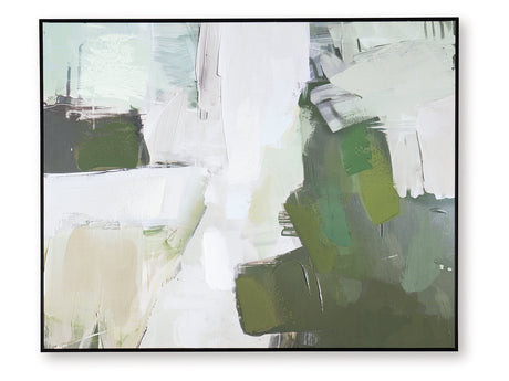 Vinick Green/Gray/White Wall Art - Ornate Home