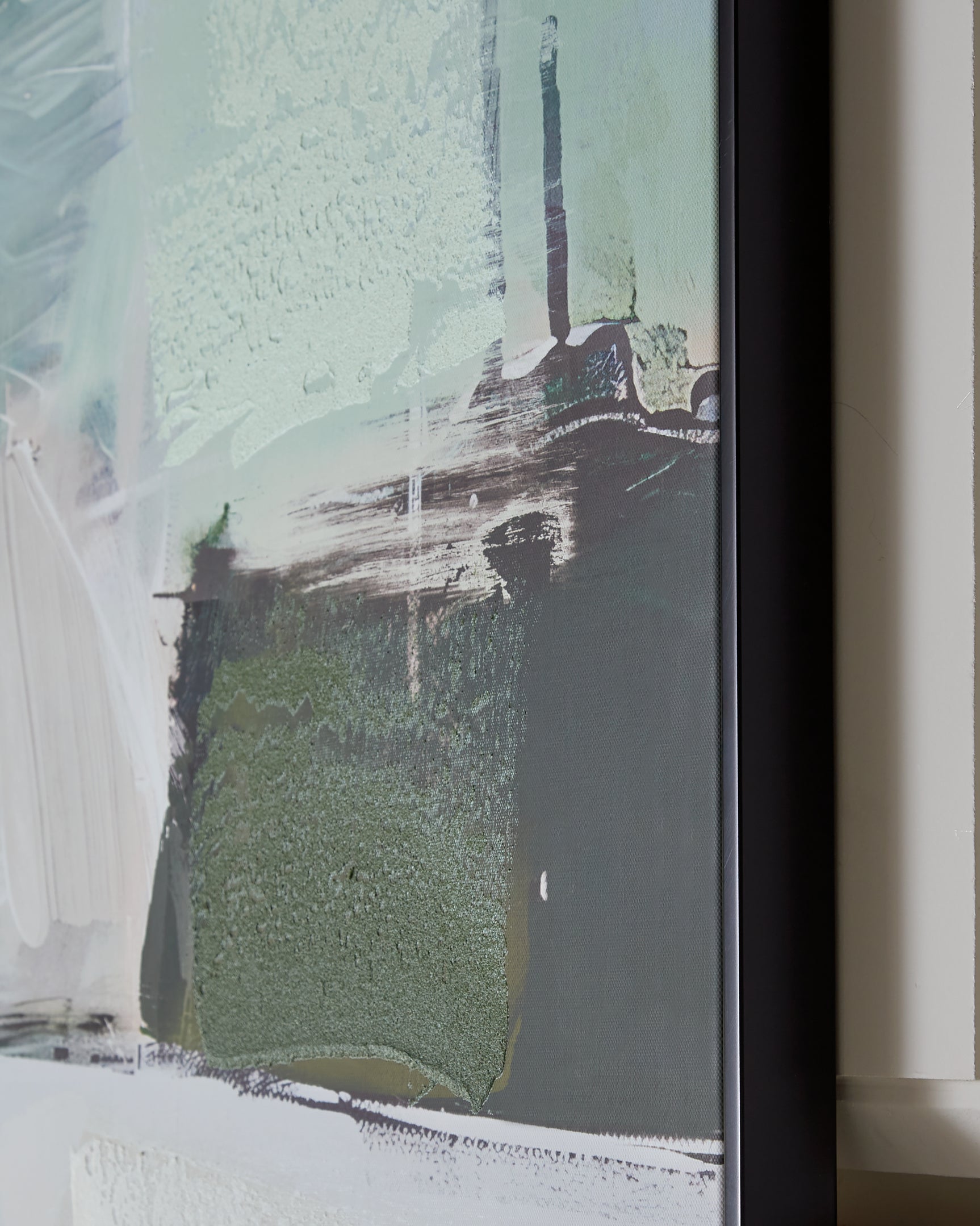 Vinick Green/Gray/White Wall Art - Ornate Home