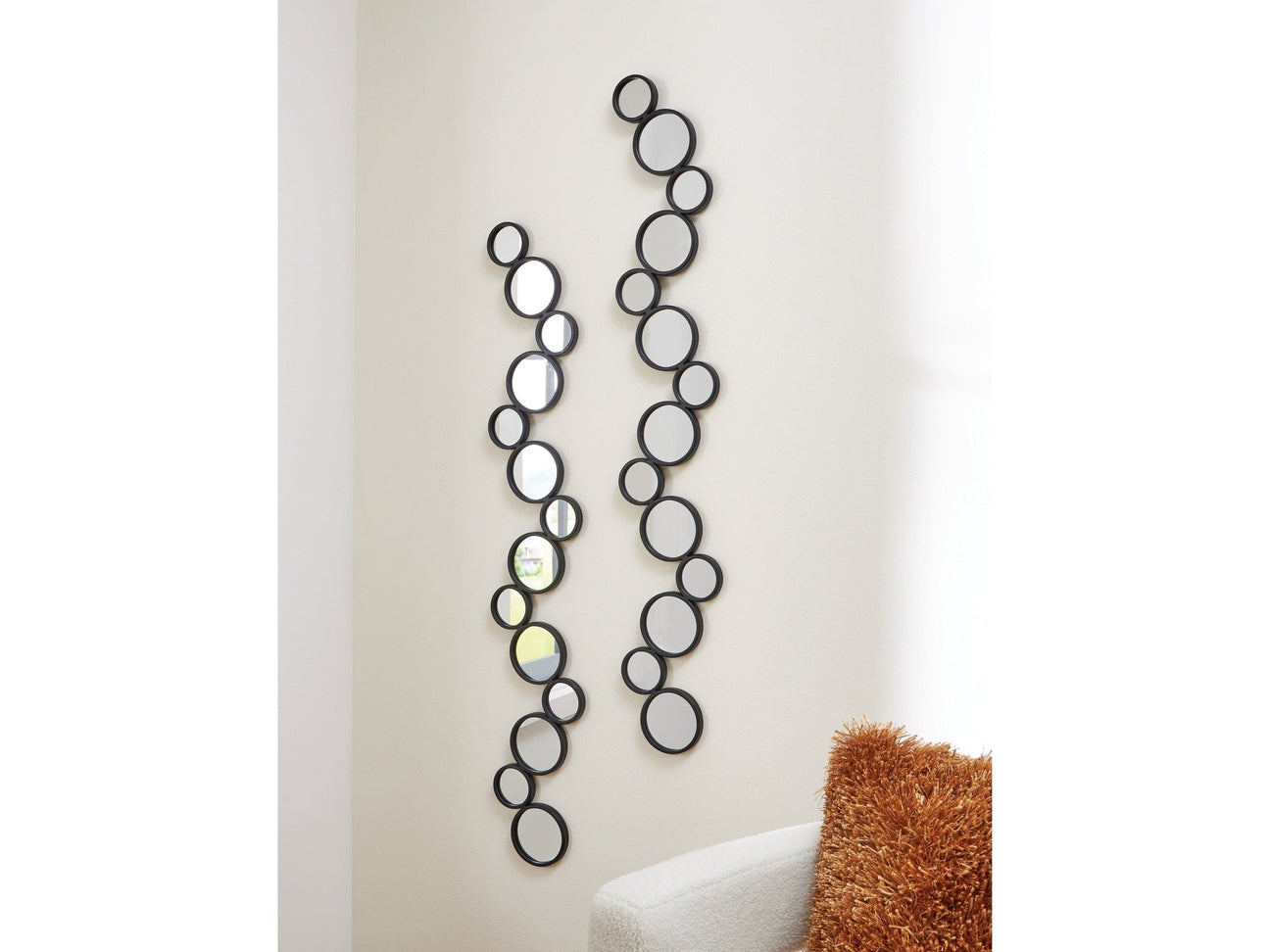 Vinler Black Accent Mirror Set (Set of 2) (Online Special Price) - Ornate Home