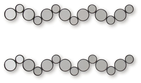 Vinler Black Accent Mirror Set (Set of 2) - Ornate Home