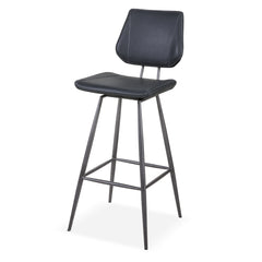 Vinson Modern Swivel Bar Stool in Cobalt (Set of 2) - Ornate Home