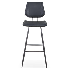 Vinson Modern Swivel Bar Stool in Cobalt (Set of 2) - Ornate Home