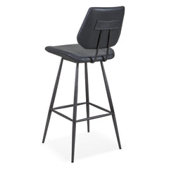 Vinson Modern Swivel Bar Stool in Cobalt (Set of 2) - Ornate Home