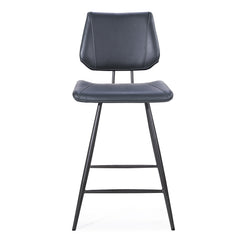Vinson Modern Swivel Counter Stool in Cobalt (Set of 2) - Ornate Home