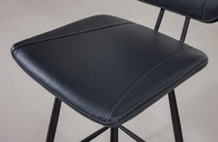 Vinson Modern Swivel Counter Stool in Cobalt (Set of 2) - Ornate Home