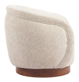 Vinta Beige Swivel Chair - Ornate Home