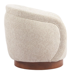 Vinta Beige Swivel Chair - Ornate Home